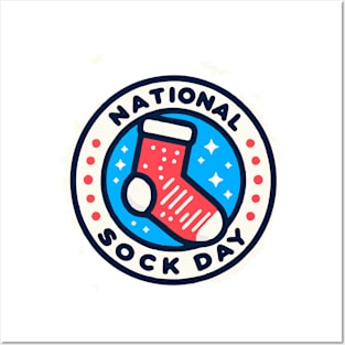 national sock day Posters and Art